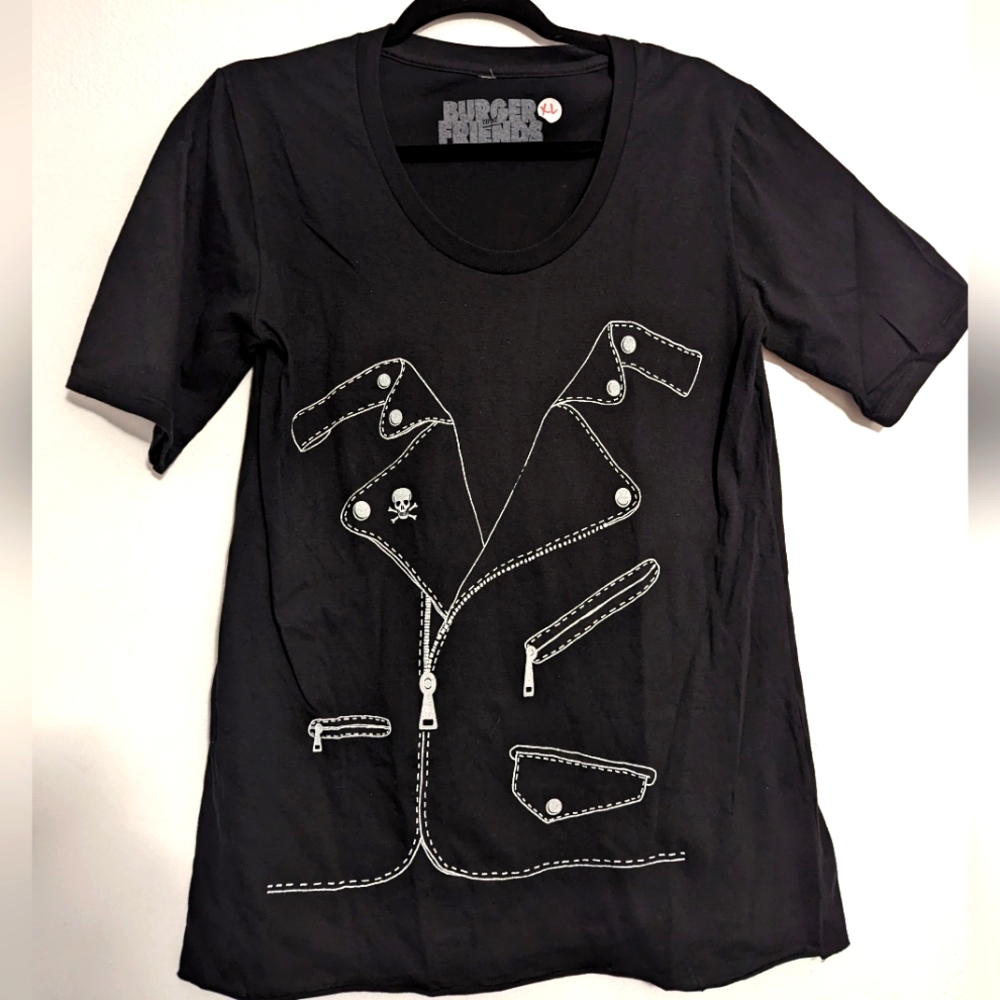 Moto Jacket Print Tee